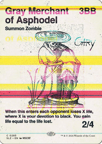 Image for Gray Merchant of Asphodel (0285) (285) (SLZ) - Magic: The Gathering