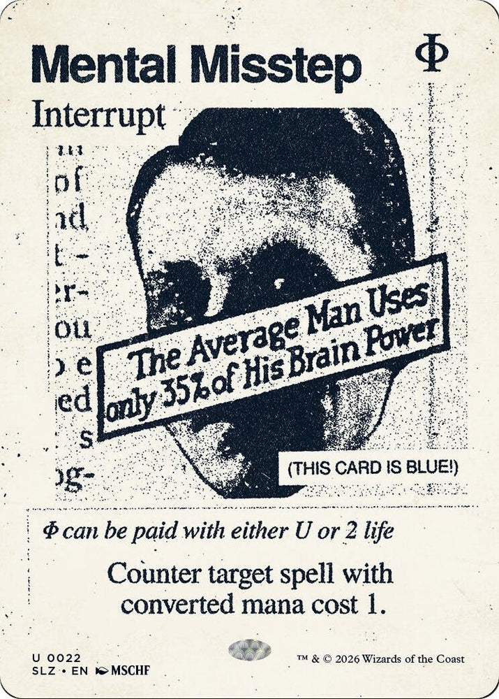 Image for Mental Misstep (0022) (22) (SLZ) - Magic: The Gathering