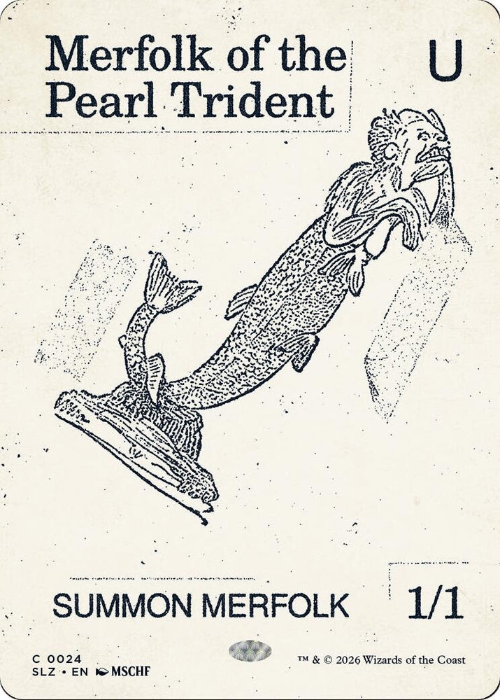 Image for Merfolk of the Pearl Trident (0024) (24) (SLZ) - Magic: The Gathering