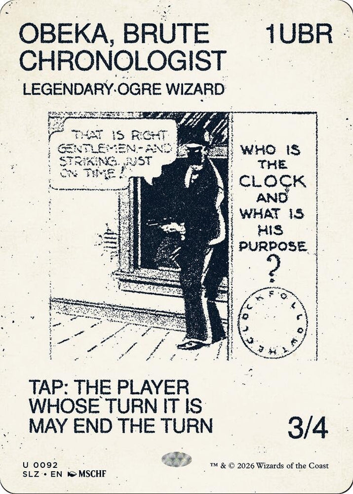 Image for Obeka, Brute Chronologist (0092) (92) (SLZ) - Magic: The Gathering