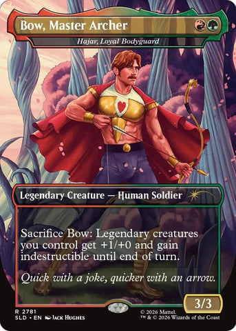 Image for Bow, Master Archer - Hajar, Loyal Bodyguard (2781) (SLD) - Magic: The Gathering