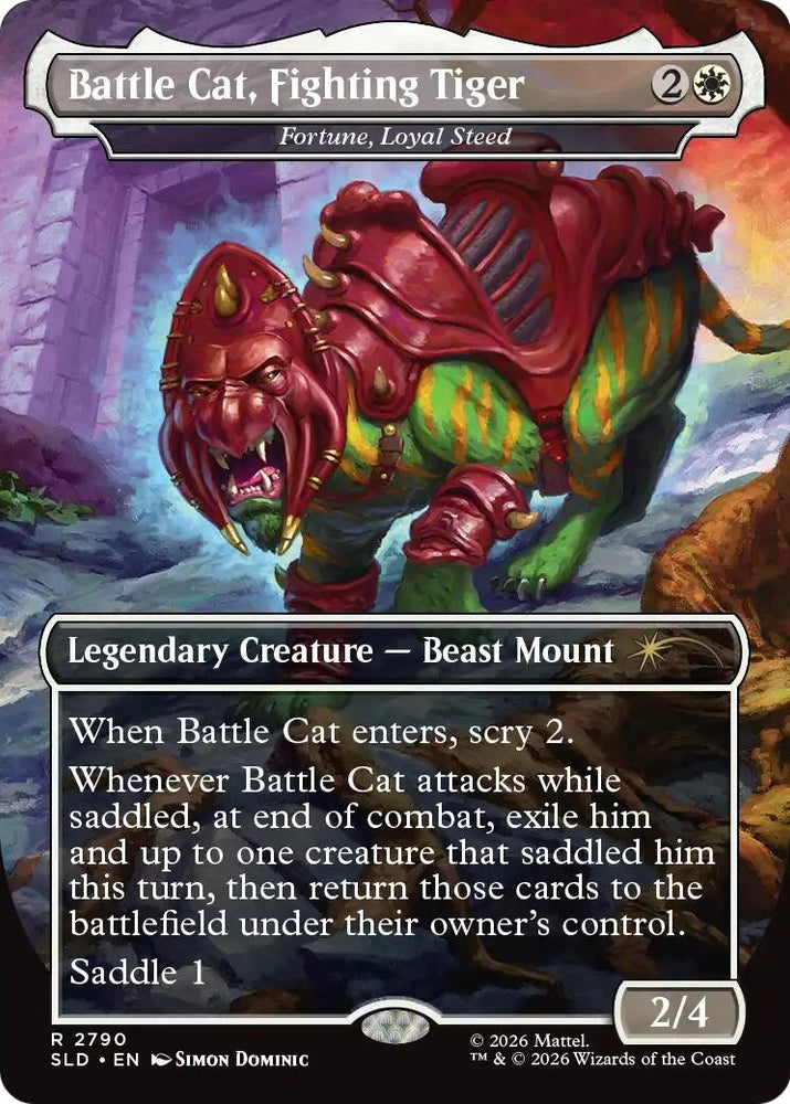 Image for Battle Cat, Fighting Tiger - Fortune, Loyal Steed (2790) (SLD) - Magic: The Gathering