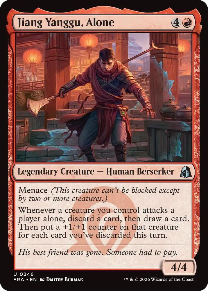 Image for Jiang Yanggu, Alone (FRA) - Magic: The Gathering
