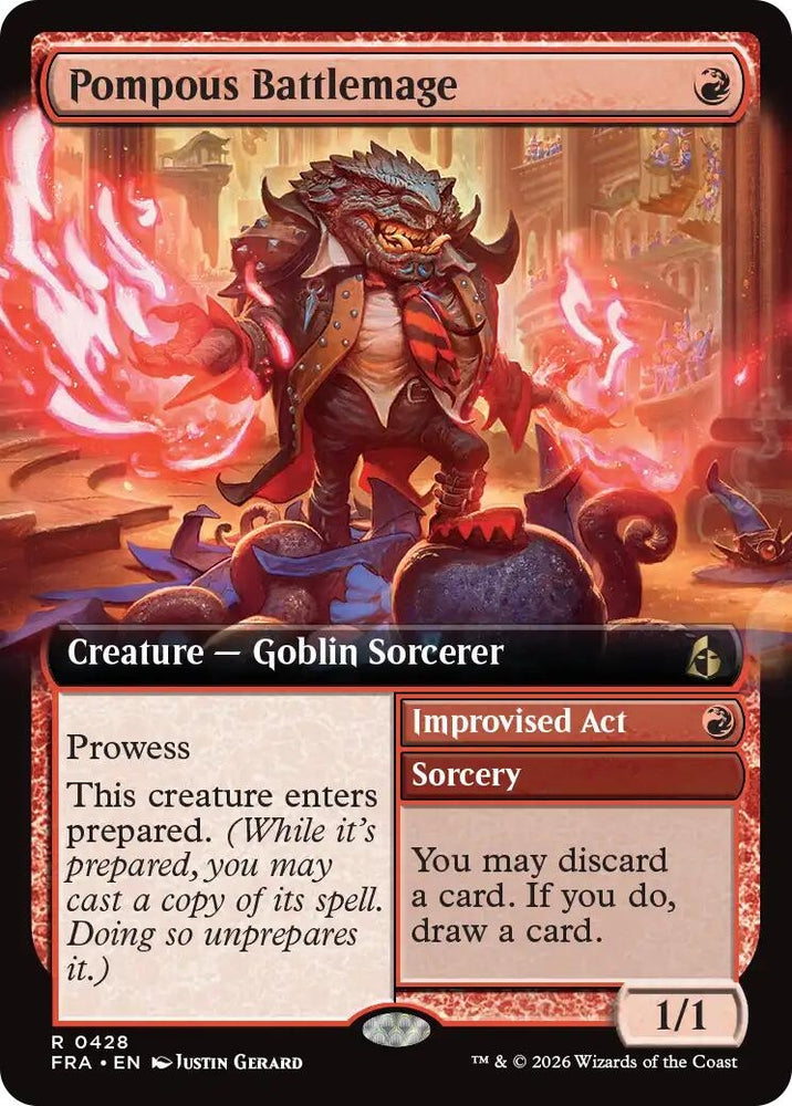 Image for Pompous Battlemage (Extended Art) (FRA) - Magic: The Gathering