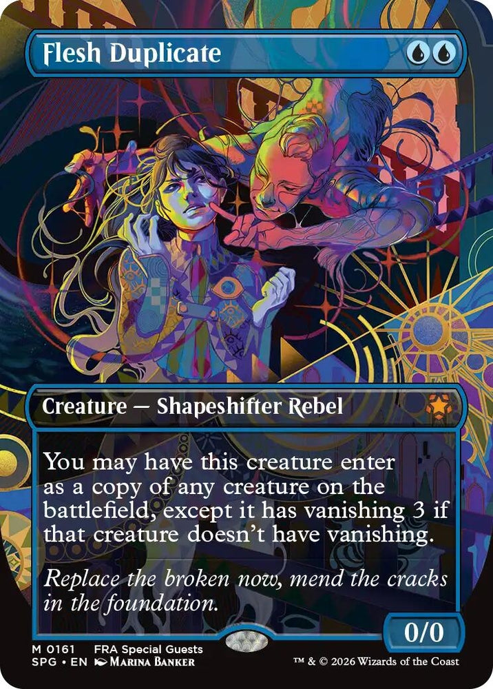 Image for Flesh Duplicate (Borderless) (161) (SPG) - Magic: The Gathering