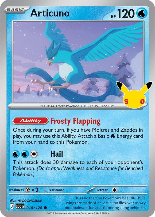 Image for Articuno (018/128) (30C) - Pokemon
