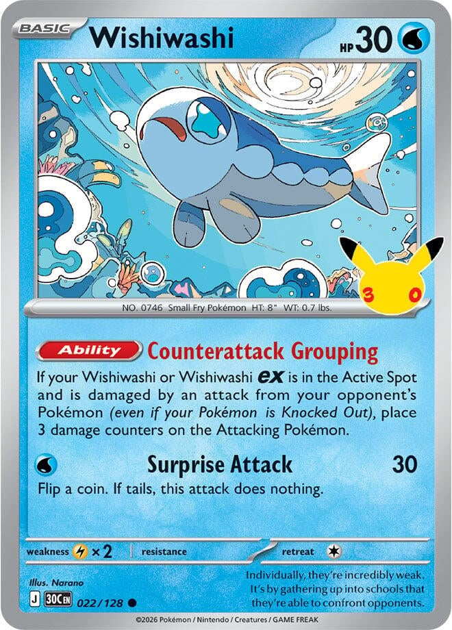 Image for Wishiwashi (022/128) (30C) - Pokemon