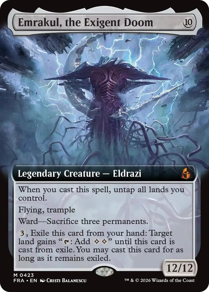 Image for Emrakul, the Exigent Doom (Extended Art) (423) (FRA) - Magic: The Gathering