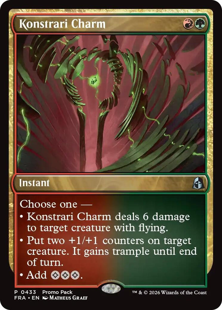 Image for Konstrari Charm (433) (PPFRA) - Magic: The Gathering