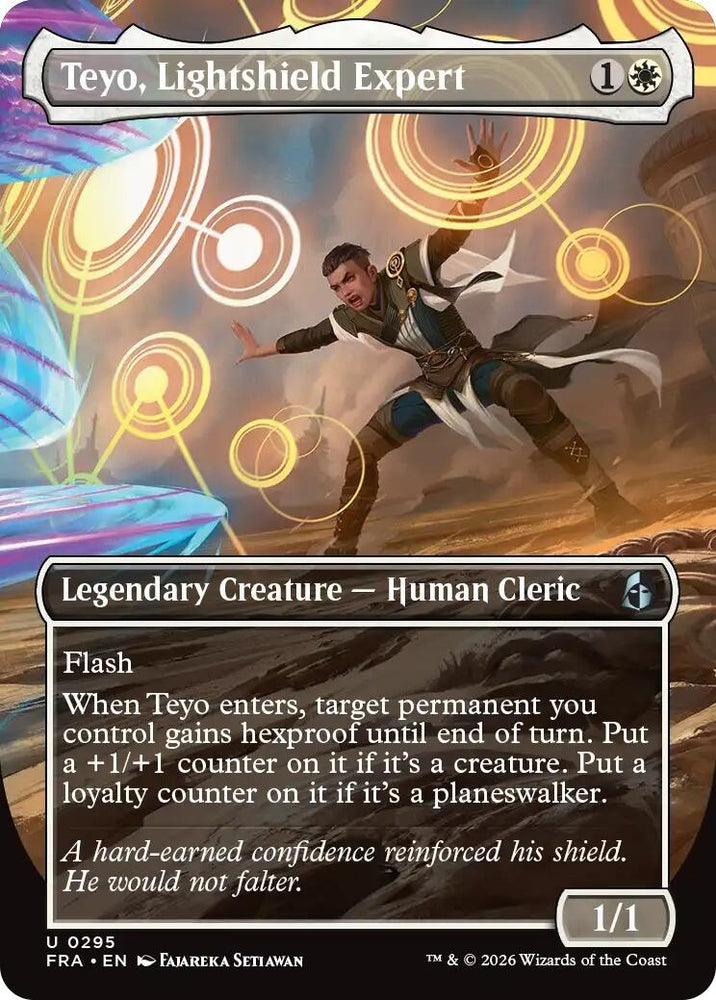Image for Teyo, Lightshield Expert (Borderless) (295) (FRA) - Magic: The Gathering