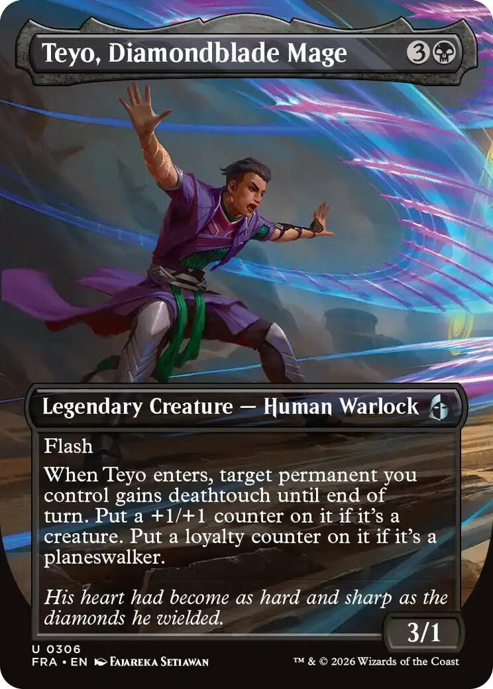 Image for Teyo, Diamondblade Mage (Borderless) (306) (FRA) - Magic: The Gathering