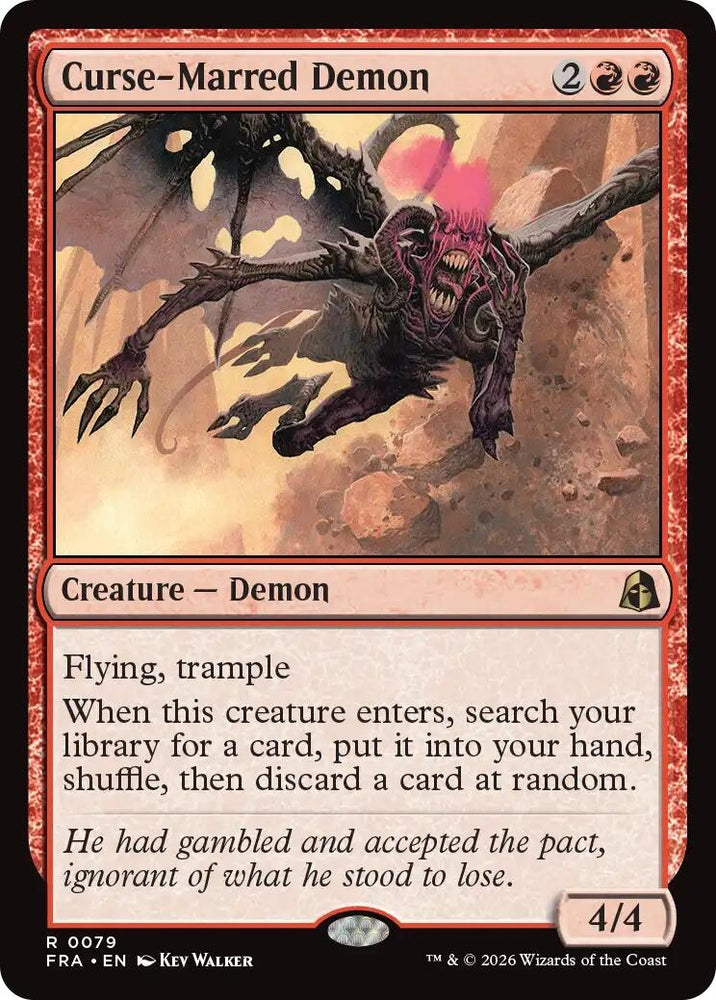 Image for Curse-Marred Demon (79) (FRA) - Magic: The Gathering