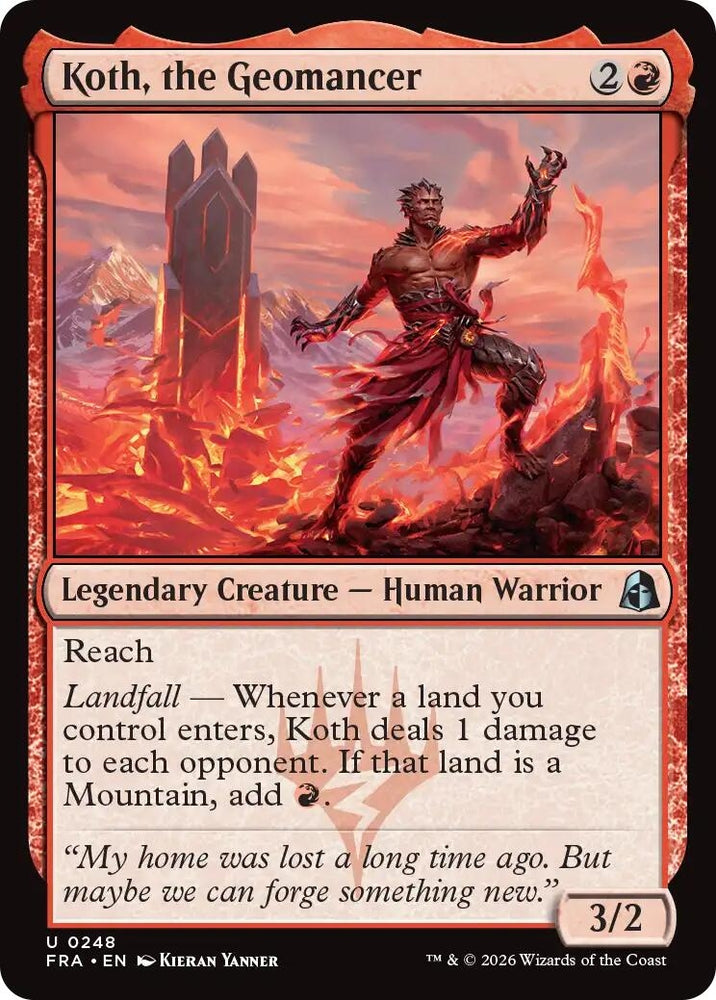 Image for Koth, the Geomancer (248) (FRA) - Magic: The Gathering