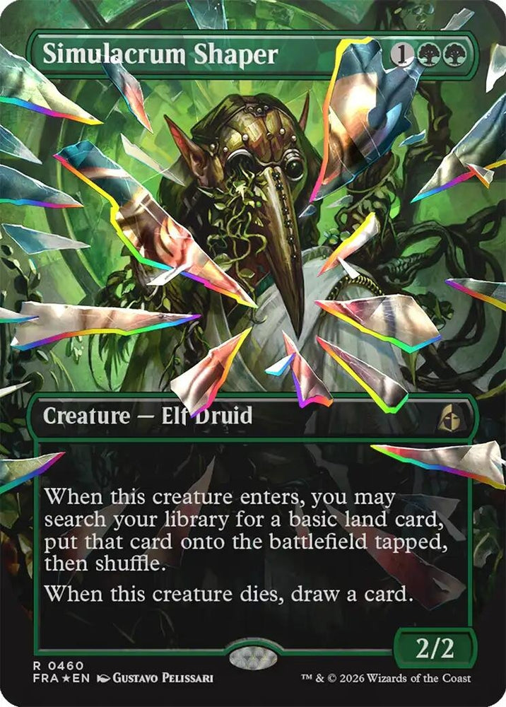Image for Simulacrum Shaper (Borderless) (Facet Foil) (460) (FRA) - Magic: The Gathering