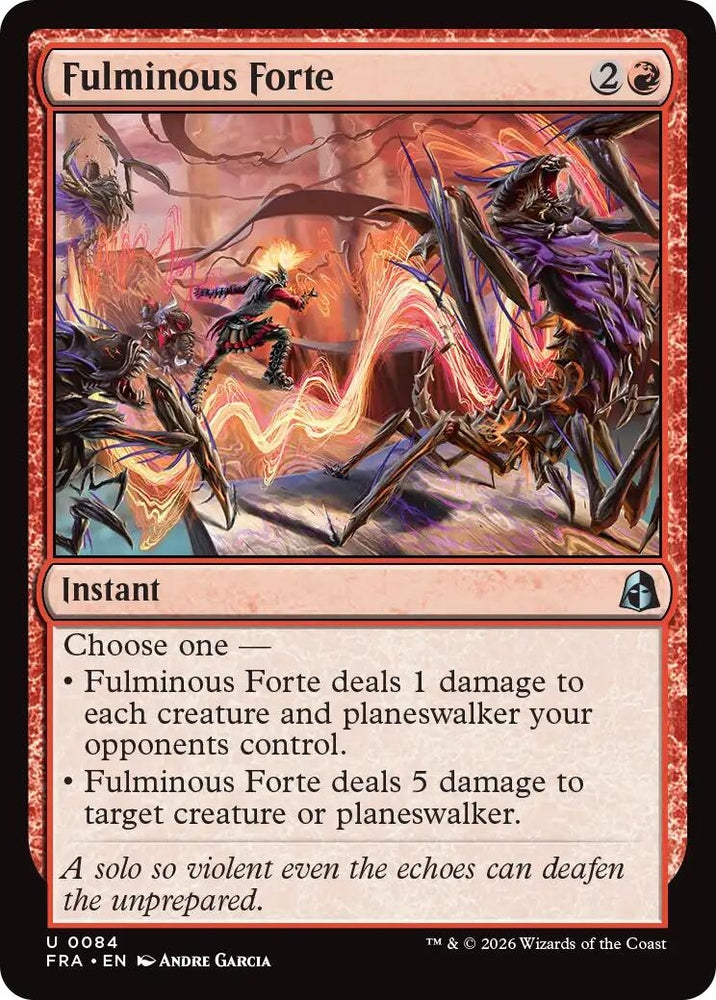 Image for Fulminous Forte (84) (FRA) - Magic: The Gathering
