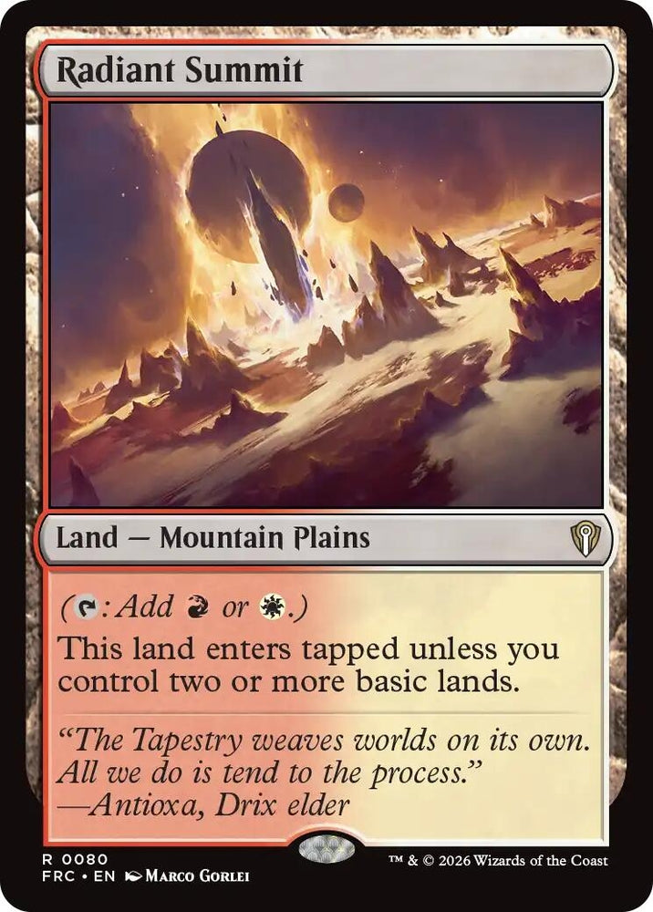 Image for Radiant Summit (80) (FRC) - Magic: The Gathering