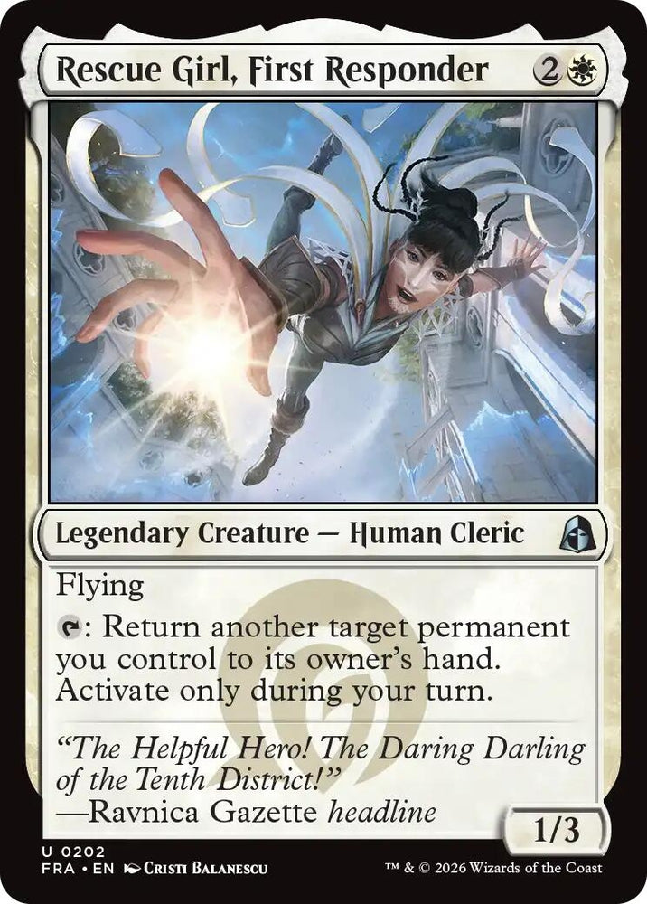 Image for Rescue Girl, First Responder (202) (FRA) - Magic: The Gathering