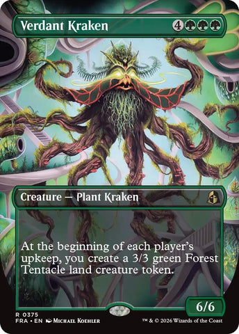 Image for Verdant Kraken (Borderless) (375) (FRA) - Magic: The Gathering