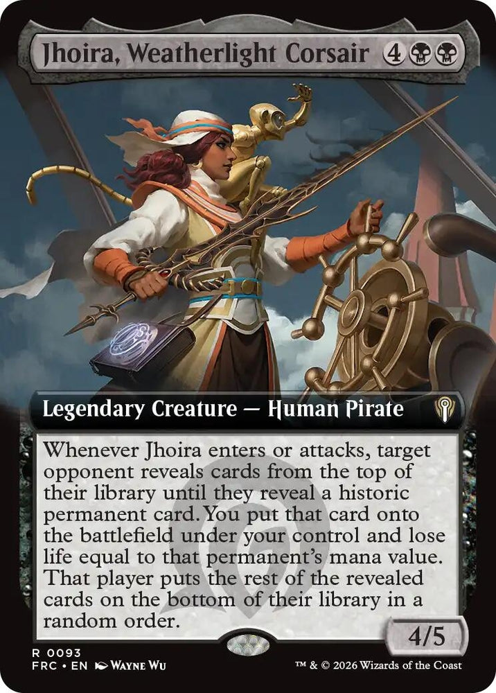 Image for Jhoira, Weatherlight Corsair (Extended Art) (93) (FRC) - Magic: The Gathering