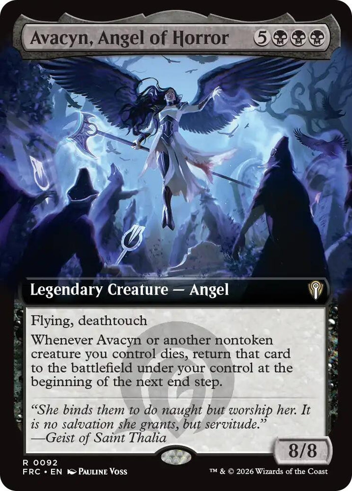 Image for Avacyn, Angel of Horror (Extended Art) (92) (FRC) - Magic: The Gathering