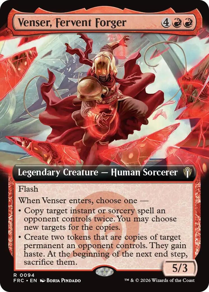 Image for Venser, Fervent Forger (Extended Art) (94) (FRC) - Magic: The Gathering