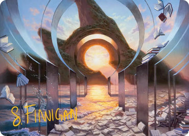 Image for Deserted Beach Art Card (Gold-Stamped Signature) (30) (ASFRA) - Magic: The Gathering
