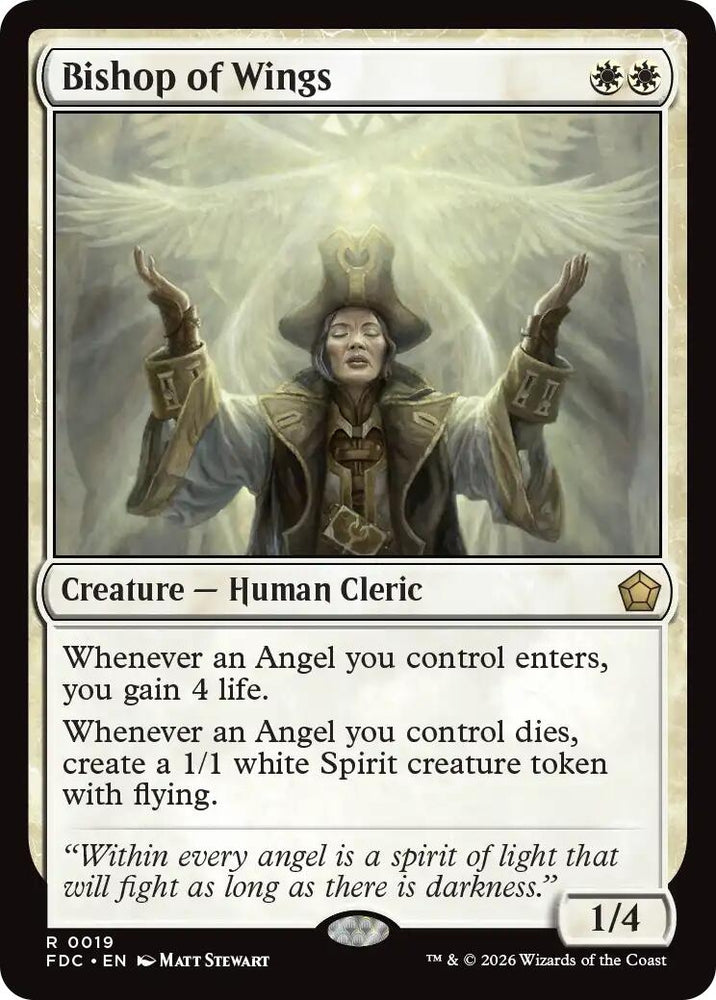 Image for Bishop of Wings (19) (FDC) - Magic: The Gathering