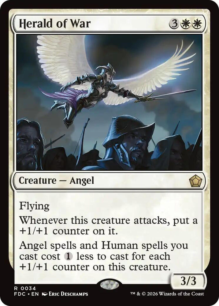 Image for Herald of War (34) (FDC) - Magic: The Gathering