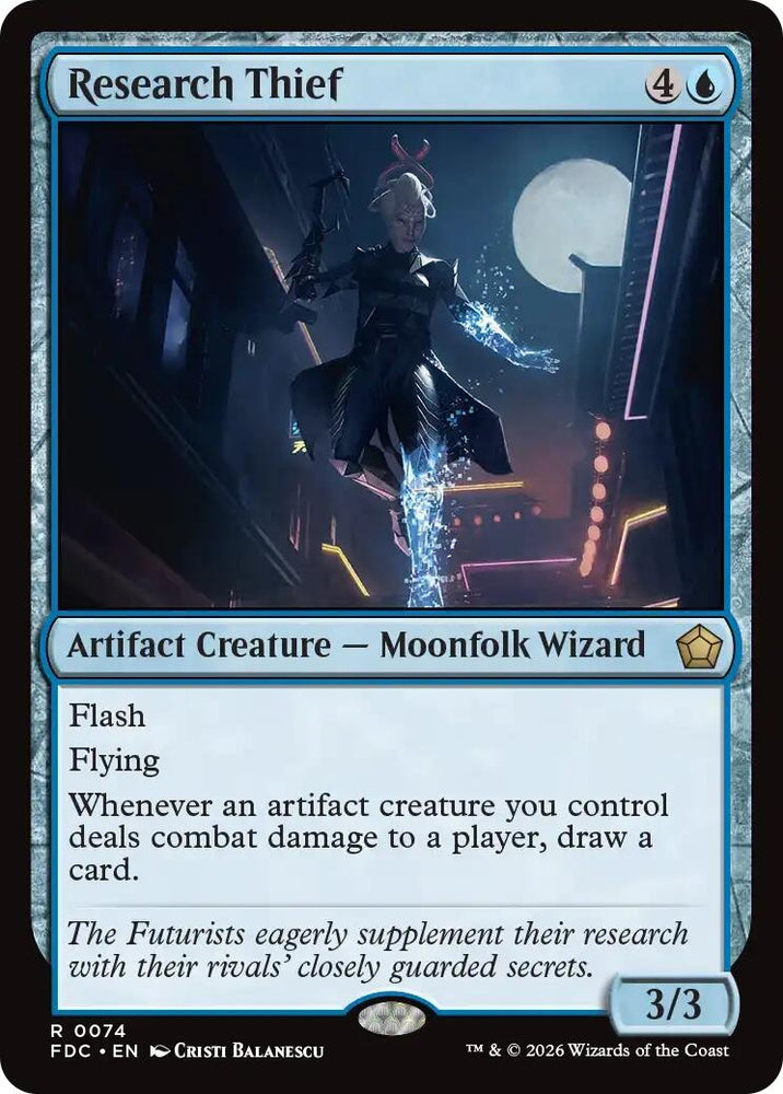 Image for Research Thief (74) (FDC) - Magic: The Gathering