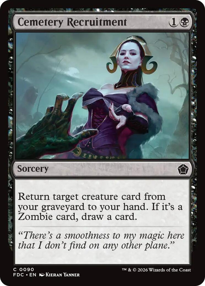 Image for Cemetery Recruitment (90) (FDC) - Magic: The Gathering