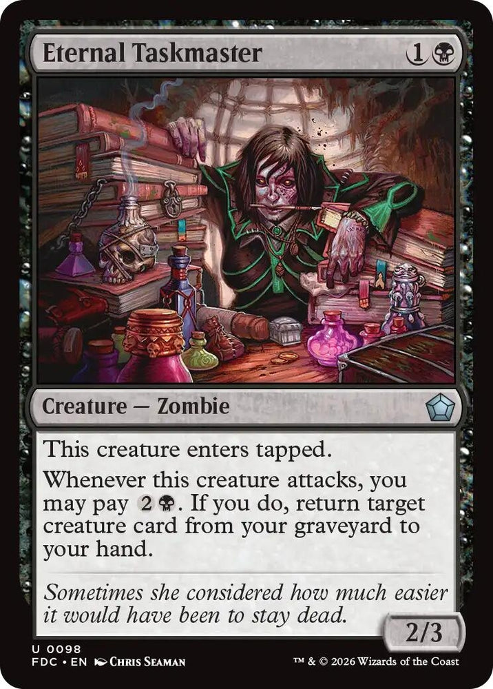 Image for Eternal Taskmaster (98) (FDC) - Magic: The Gathering