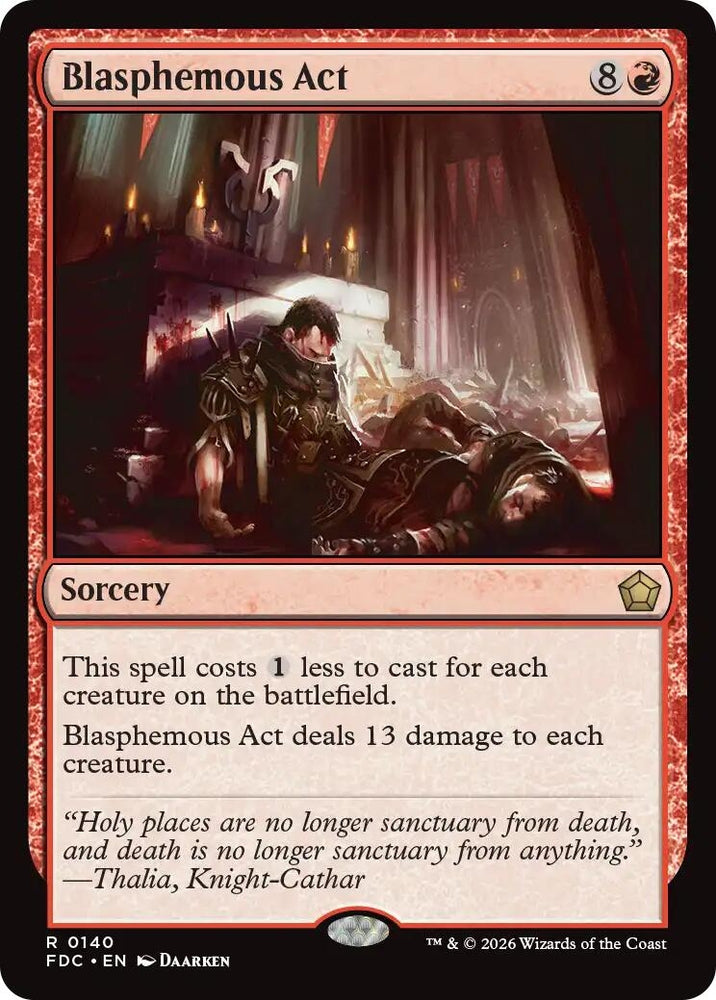Image for Blasphemous Act (140) (FDC) - Magic: The Gathering