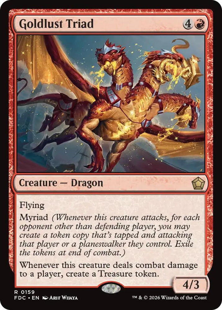 Image for Goldlust Triad (159) (FDC) - Magic: The Gathering
