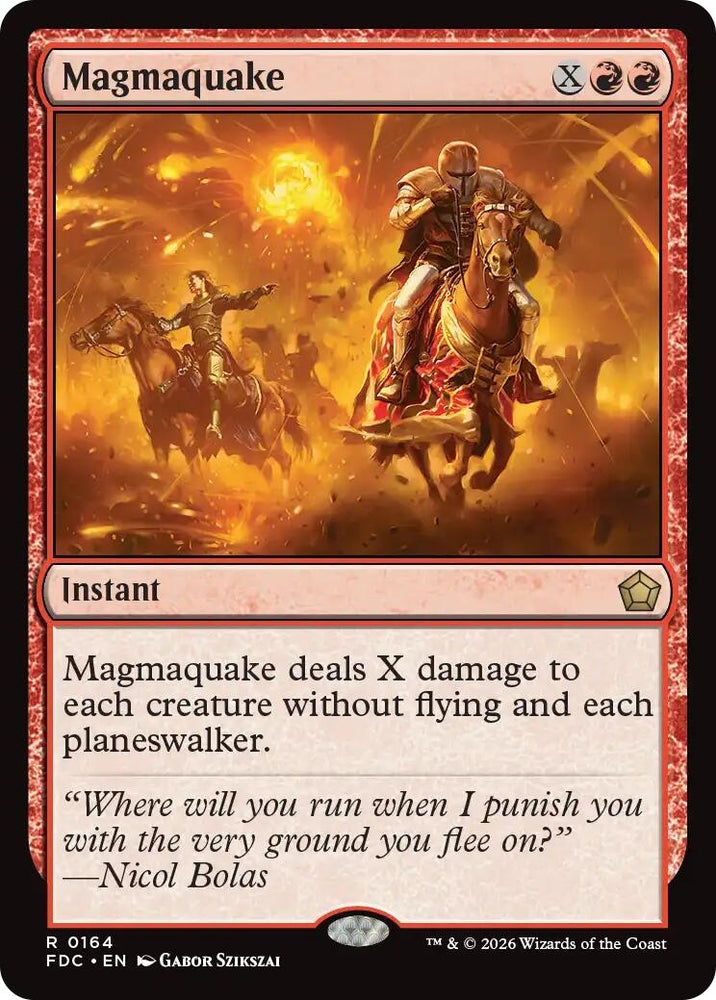 Image for Magmaquake (164) (FDC) - Magic: The Gathering