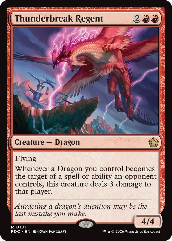 Image for Thunderbreak Regent (181) (FDC) - Magic: The Gathering