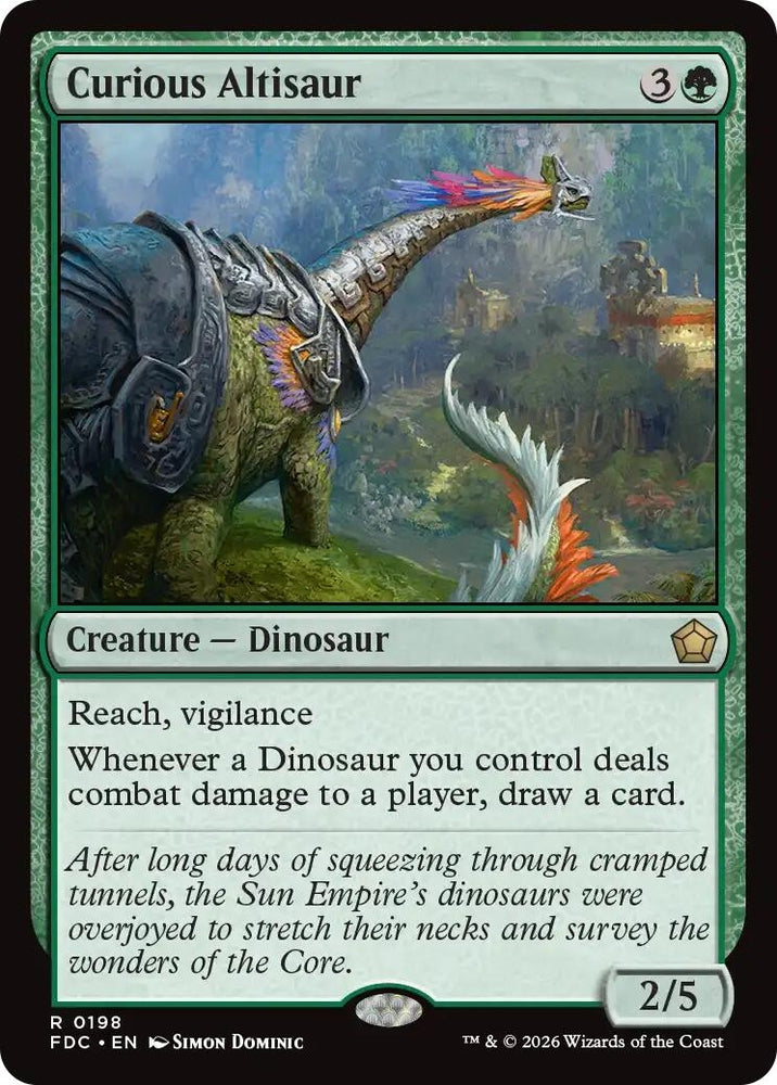 Image for Curious Altisaur (198) (FDC) - Magic: The Gathering