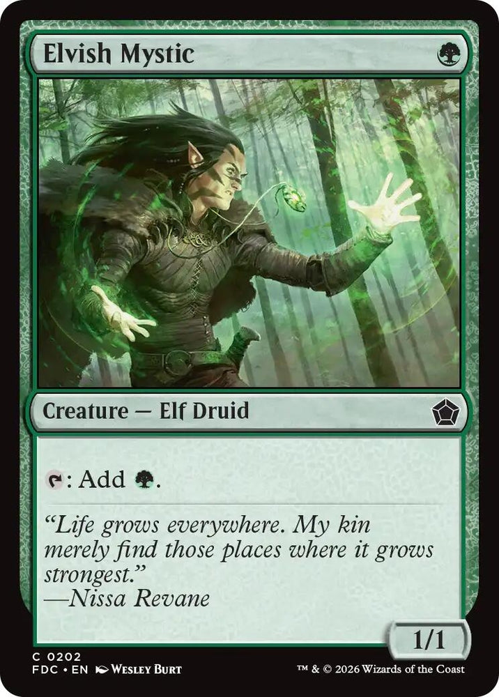 Image for Elvish Mystic (202) (FDC) - Magic: The Gathering