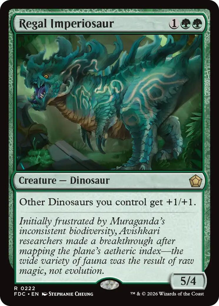 Image for Regal Imperiosaur (222) (FDC) - Magic: The Gathering