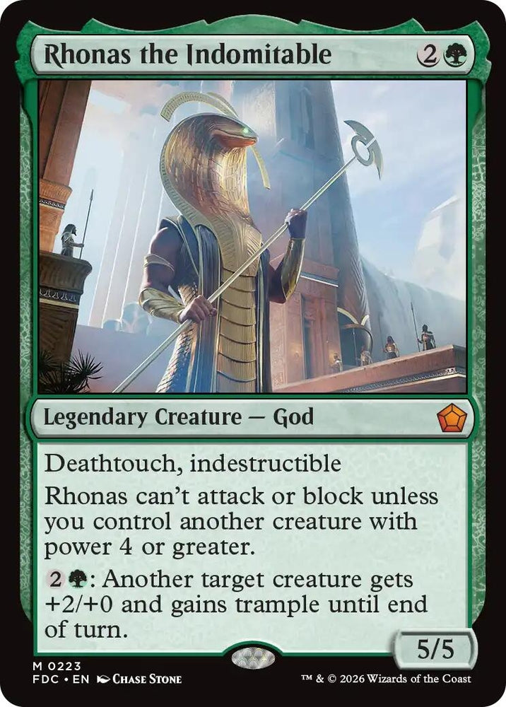 Image for Rhonas the Indomitable (223) (FDC) - Magic: The Gathering