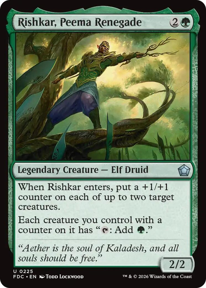 Image for Rishkar, Peema Renegade (225) (FDC) - Magic: The Gathering