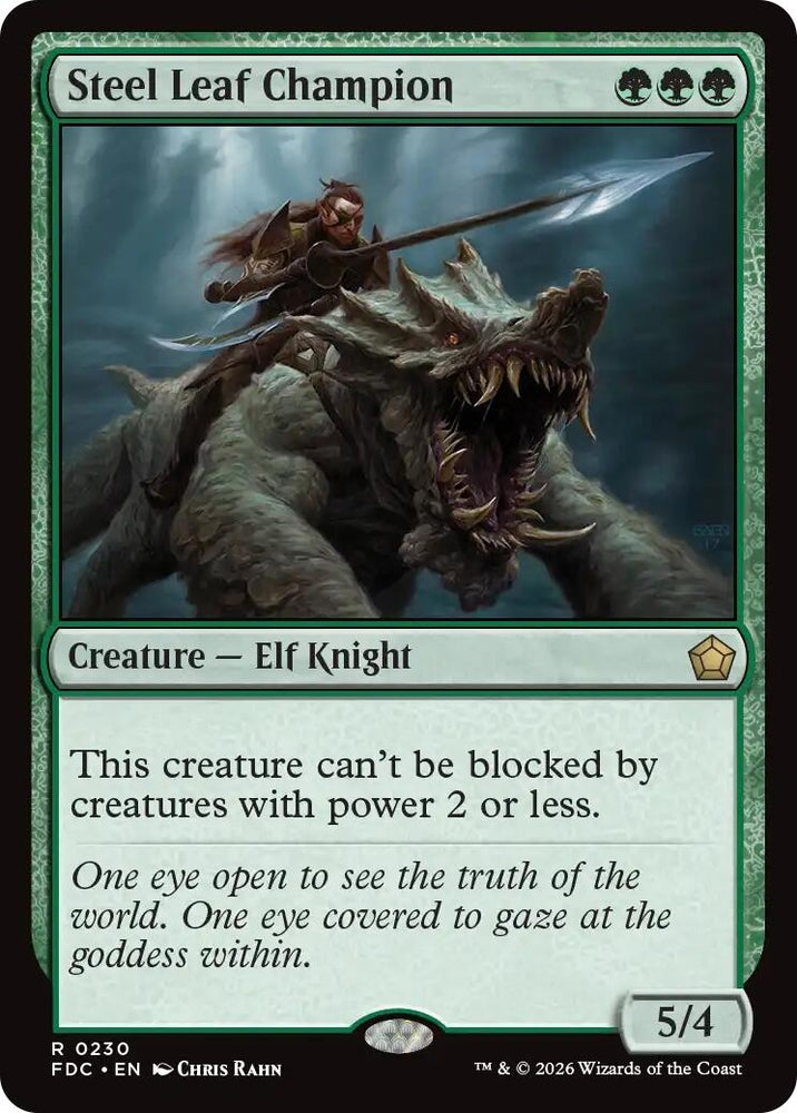Image for Steel Leaf Champion (230) (FDC) - Magic: The Gathering