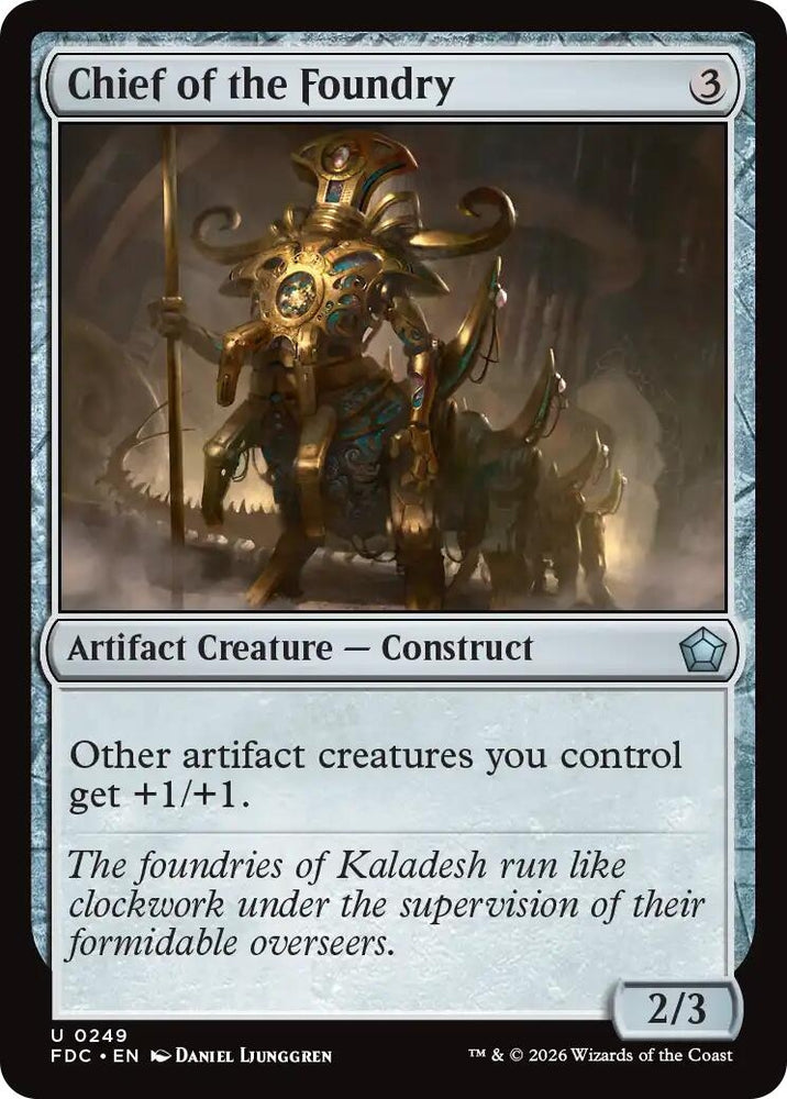 Image for Chief of the Foundry (249) (FDC) - Magic: The Gathering