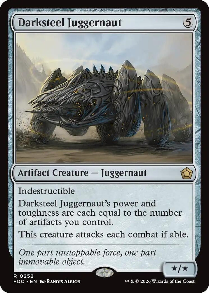 Image for Darksteel Juggernaut (252) (FDC) - Magic: The Gathering