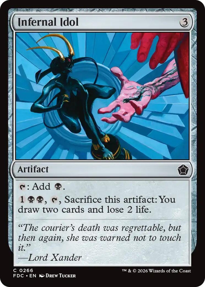 Image for Infernal Idol (266) (FDC) - Magic: The Gathering