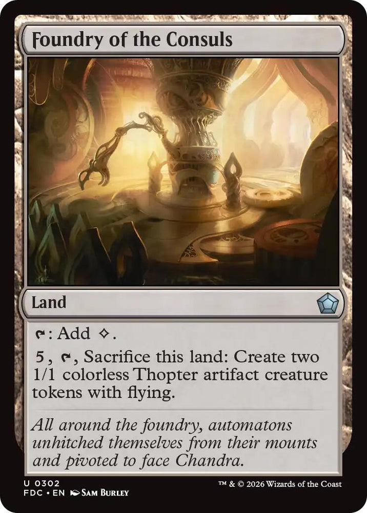 Image for Foundry of the Consuls (302) (FDC) - Magic: The Gathering