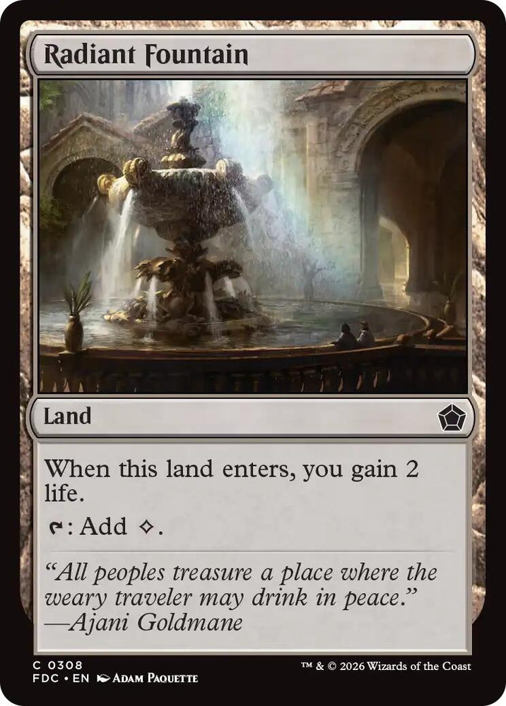 Image for Radiant Fountain (308) (FDC) - Magic: The Gathering