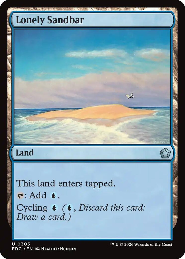 Image for Lonely Sandbar (305) (FDC) - Magic: The Gathering