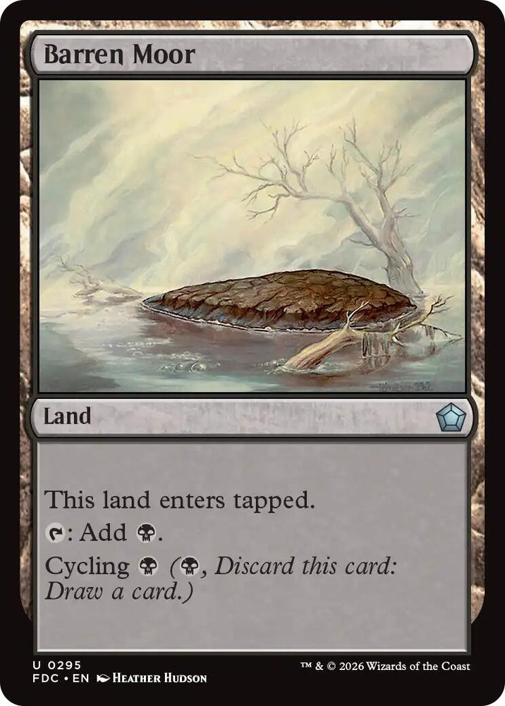 Image for Barren Moor (295) (FDC) - Magic: The Gathering
