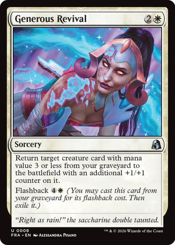 Image for Generous Revival (8) (FRA) - Magic: The Gathering