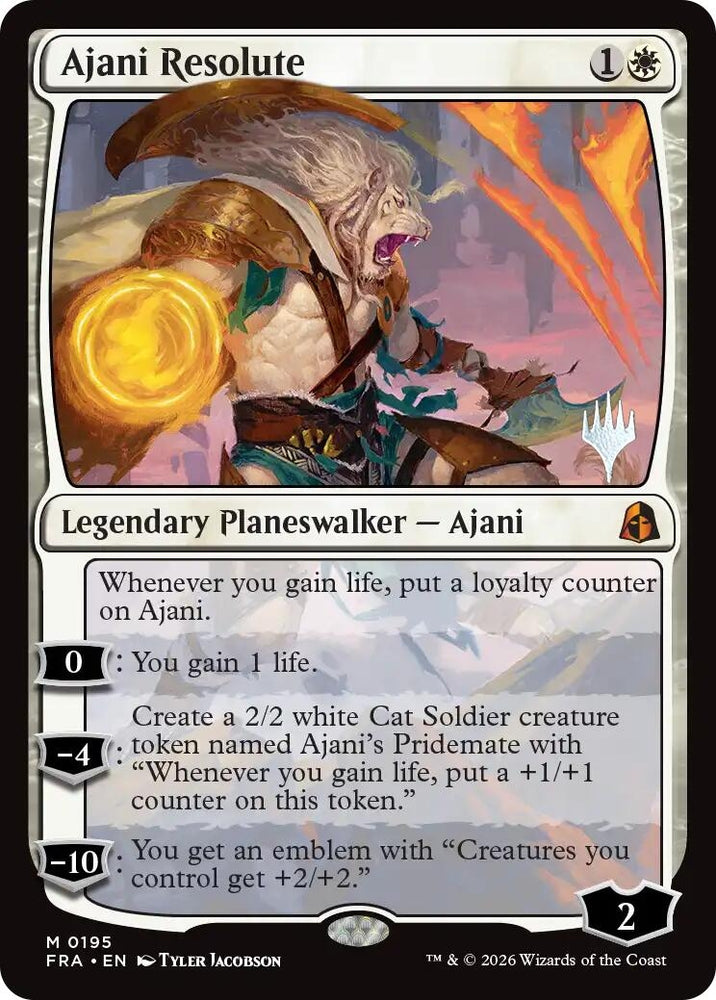 Image for Ajani Resolute (195) (PPFRA) - Magic: The Gathering